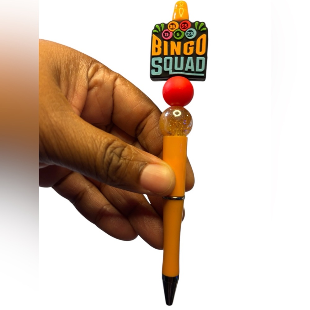 Bingo Squad Orange Handmade Pen